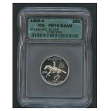 1999-S Delaware Silver Quarter ICG PR70 DCAM