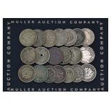 20- Mixed Copper-Nickel Indian Head Cents