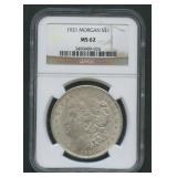 1921 Morgan Silver Dollar NGC MS 62
