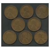 8- Mixed Early Date 'S' Mint Lincoln Cents