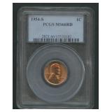 1954-S Lincoln Head Cent PCGS MS 66 RD