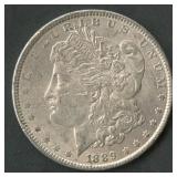 1889 Morgan Silver Dollar Strike Through