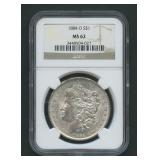 1884-O Morgan Silver Dollar NGC MS 62