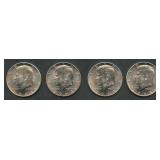 4- 1964 Silver Kennedy Proof Half Dollars