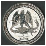 2016 Isle Of Man Angel .999 Silver Medal 1 ozt