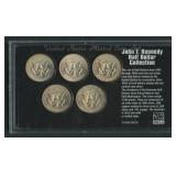 JFK Half Dollar Collection:  1965-69 40% Silver