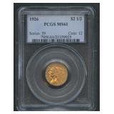 1926 $2.50 Gold Indian PCGS MS61