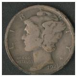 1921 Mercury Head Dime