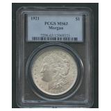 1921 Morgan Silver Dollar PCGS MS 63