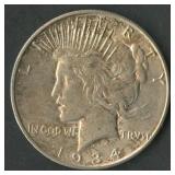 1934-D Peace Silver Dollar