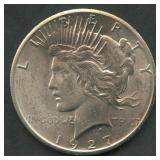 1927 Peace Silver Dollar
