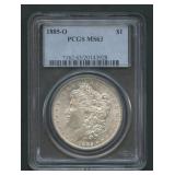 1885-O Morgan Silver Dollar PCGS MS 63