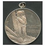 'First Step on the Moon' .925 Silver Medal