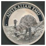 2023 Australian Emu Dollar Proof .999 Silver 1