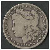 1888-O Morgan Silver Dollar Hot Lips