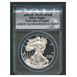 2014-W ASE Silver Eagle ANACS PR70 DCAM