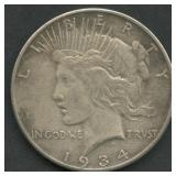 1934-S Peace Silver Dollar