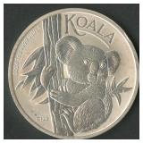 2024 Australia Koala $1 .999 Silver Round 1 ozt