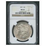 1897 Morgan Silver Dollar NGC MS 62