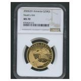 2026 Armenia 25KD Noah's Ark Gold NGC MS70