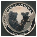 2011 Australian Koala Dollar .999 Silver 1 ozt