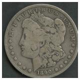 1890-O Morgan Silver Dollar