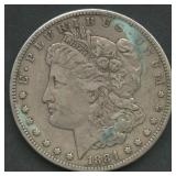 1884-S Morgan Silver Dollar