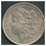 1891 Morgan Silver Dollar