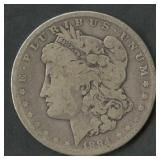 1884 Morgan Silver Dollar