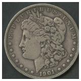 1901 Morgan Silver Dollar
