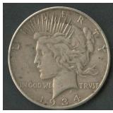 1934-S Peace Silver Dollar
