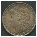 1887 Morgan Silver Dollar