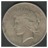 1922-S Peace Silver Dollar