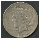 1934-D Peace Silver Dollar VAM-3 (?)