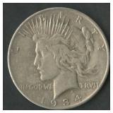 1934-S Peace Silver Dollar