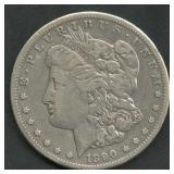 1890-CC Morgan Silver Dollar