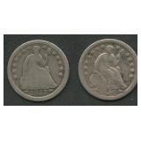 1853 Arrows Seated Liberty Half Dime