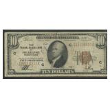 1929 $10 Federal Res Bank Note Philly FR-1860C
