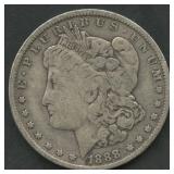 1888-O Morgan Silver Dollar Hot Lips