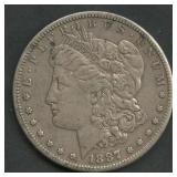 1887-S Morgan Silver Dollar