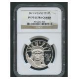 2011-w $100 Platinum 1ozt NGC PF70 UC