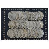 32- Mixed 1913 Type 1 & II Buffalo Nickels