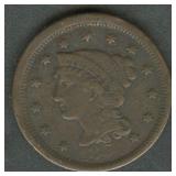 1854 Braided Hair Large Cent