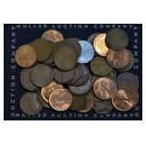 Run of 45 D-Mint Lincoln Wheat Cents 1911-1958