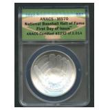 2014-P National Baseball HOF $1 ANACS MS70