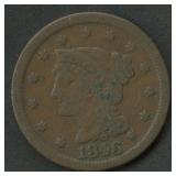 1846 Braided Hair Large Cent
