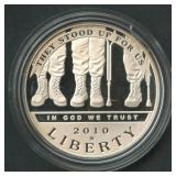 2010-W Disabled Veterans Proof .999 Silver Dollar