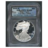 2005-W ASE Silver Eagle 1ozt ICG PF70 DC