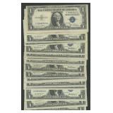 25- Mixed 1935 and 1957 $1 Silver Certificates
