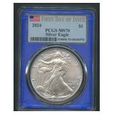 2024 ASE Silver Eagle 1ozt PCGS MS70